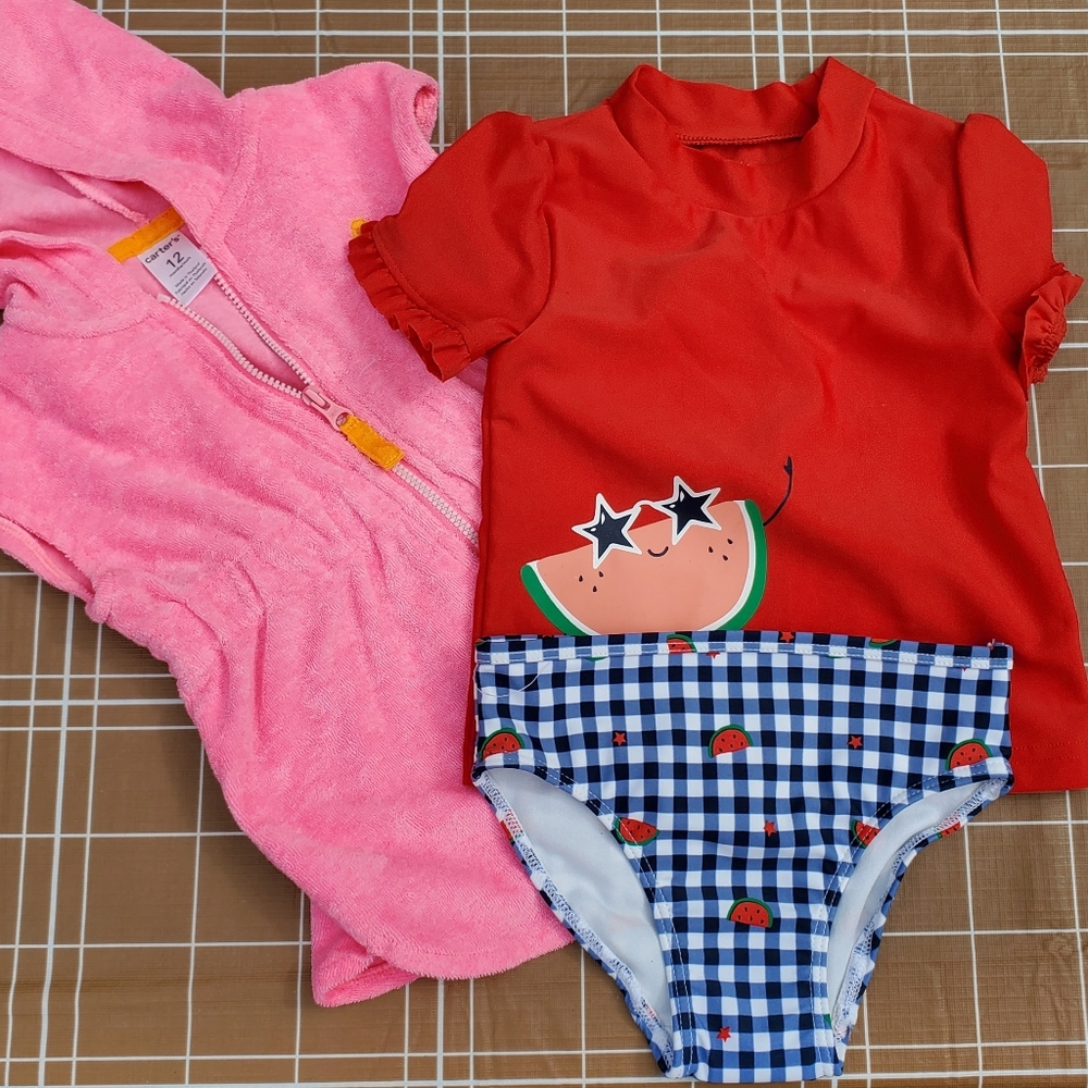 Girls Bathing Suit & Cover-up